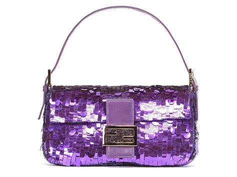 purple fendi baguette bag|baguette bag Fendi vintage.